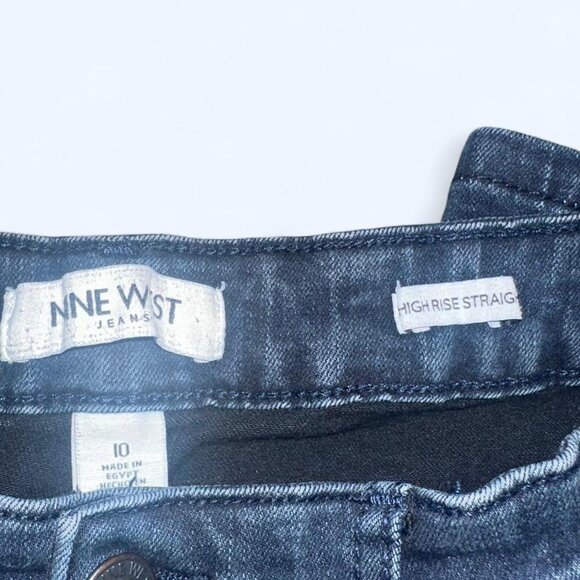 Nine West High Rise Straight Jeans - Picture 3 of 3